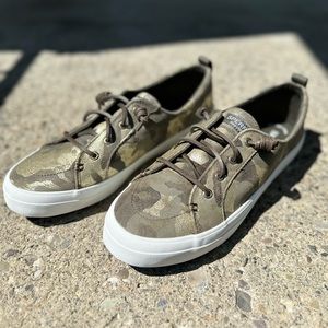 NWT Sperry Boat Shoes - Camo Pattern - sz 11